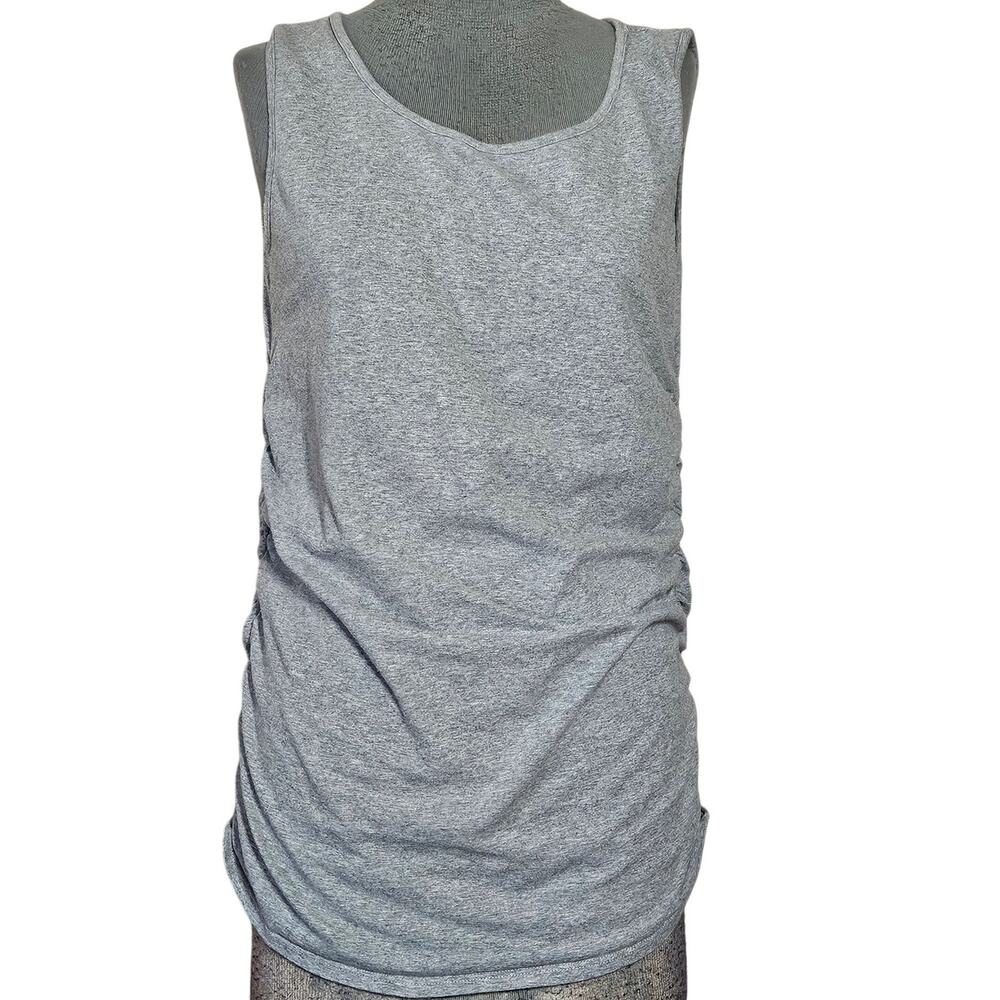 Gray Cotton Blend Maternity Tank Size Large
